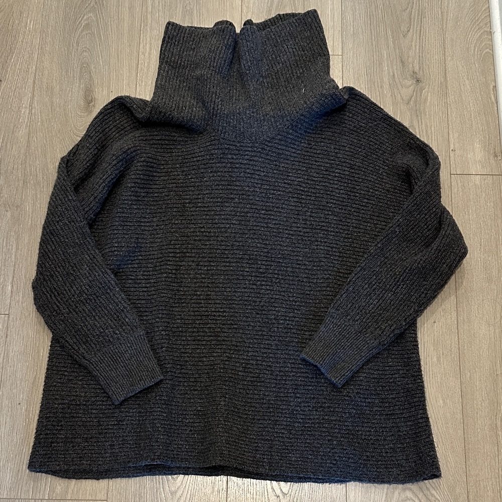 Plus Size Charcoal Turtleneck Sweater